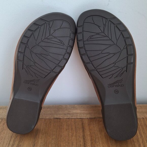 Dansko | Robbie Burnished Nubuck Leather Mules (Tan) | Women's EU 39 - Picture 4 of 11